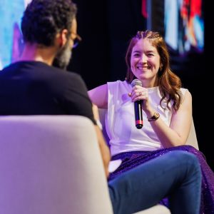 Dá Licença Pouso Alegre(MG), evento realizado pela Glue, palestra empresarial, Steph Gomides COO do Aiqfome + Igor Remigio CEO do Aiqfome