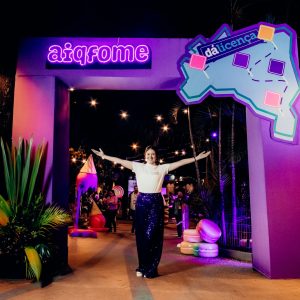 Confraternização no Magazine Luiza, pós evento Dá Licença realizado pela Glue em São Paulo, na foto Steph Gomides COO do Aiqfome