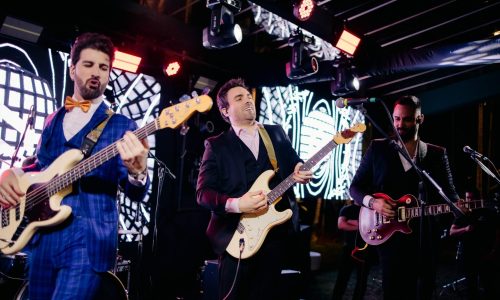 Evento Medina Guimarães - 20 Anos em Perspectiva, realizado pela Glue na Chácara Vida, banda Senhor Bonifácio